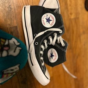 black high top converse